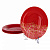 Столовый набор Flowerfield Red Luminarc, 18 предметов 000000000001111859