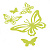 Мини-стикеры светящиеся Бабочки Room Decoration 000000000001127334