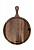 Доска универсальная 30см DE'NASTIA круглая с ручкой коричневый дерево акация 000000000001216964