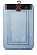 Коврик для ванны 55x80см DE'NASTIA Soft Collection memory синий полиэстер 000000000001215836