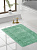 Коврик для ванной 60х100см DE'NASTIA кружево зеленый хлопок 100% 000000000001181262