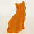 Копилка Кошка Рыжая, 32см G015-32-103K Материал: Гипс 000000000001194289