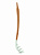 Ложка для спагетти 31x7,5x1,6см DE'NASTIA деревянная ручка мятный силикон 000000000001213954