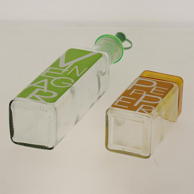 Комплект бутылок с дозатором и набор для специй, 4 предмета 000000000001185617