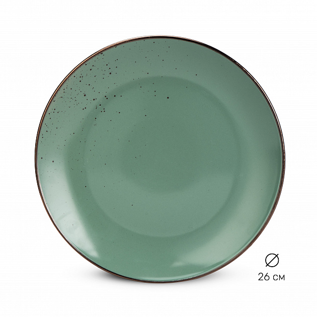 Набор столовой посуды 16 предметов малахит глянец керамика 000000000001219907