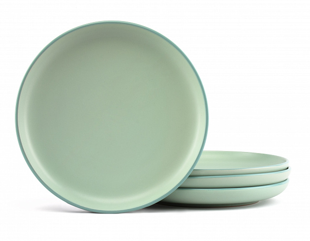 Набор посуды 16 предметов Lactic (обеденная 26,5см-4шт, десертная 20см-4шт, салатник 15см-4шт, кружка 470мл-4шт) керамика 000000000001217932