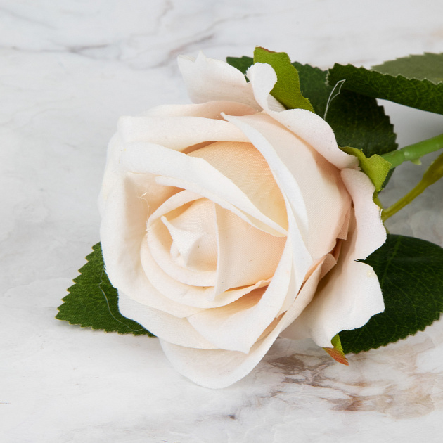 Цветок искусственный Роза 51см кремовая 000000000001218343