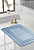 Коврик для ванны 55x80см DE'NASTIA Soft Collection memory синий полиэстер 000000000001215836