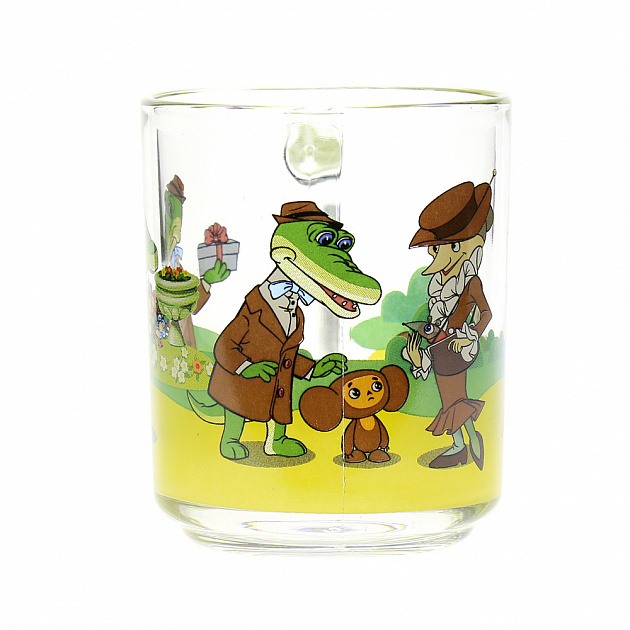 Набор посуды Чебурашка и крокодил Гена Союзмультфильм, стекло, 3 предмета 000000000001096619