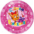 Набор тарелок для праздника 6шт 18см Дон Баллон Три Кота С Днем Рождения! розовый 000000000001211886