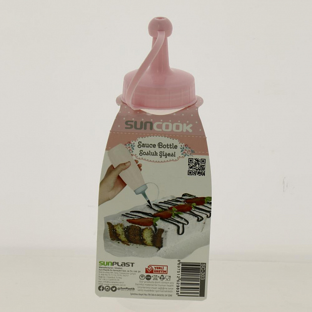 Бутылка для соуса 350мл SUN PLASTIK пластик 000000000001189244