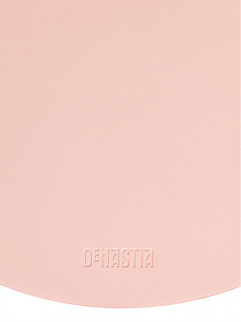 Салфетка сервировочная D38 DE'NASTIA Питон круг розовый искусственная кожа ПВХ 000000000001214109