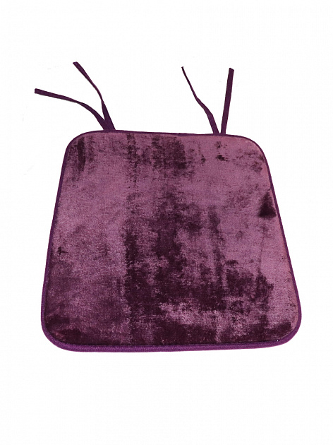 Подушка на стул 40x35x38см DE'NASTIA мемори фиолетовый полиэстер 000000000001166261