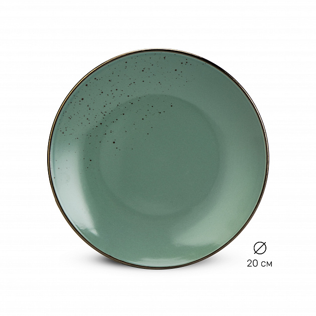Набор столовой посуды 16 предметов малахит глянец керамика 000000000001219907