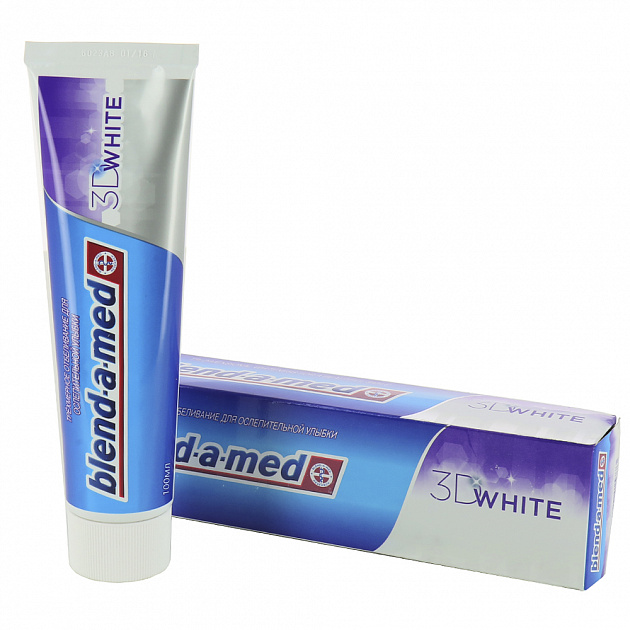 Зубная паста Blend-a-med 3D White Трехмерное отбеливание P&G, 100мл 000000000001029838