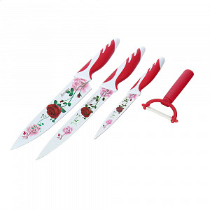 Набор ножей подарочный Marmiton, красный, 4 предмета 000000000001125462