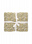 Комплект постельного белья Евро DE'NASTIA (50x70см-2шт/70x70см-2шт/под-200x220см/пр-230x260см) Либерти полоска зеленый/розовый жатый хлопок 000000000001221452