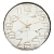 Часы настенные 30х30х4,1см GUTERWAHL белый мрамор тихий ход 152-33015 000000000001205674