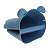 Термостойкая прихватка Собака Marmiton, голубой, силикон 000000000001125335