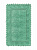 Коврик для ванной 60х100см DE'NASTIA кружево зеленый хлопок 100% 000000000001181262