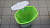 Корзина для белья с крышкой 50л с салатовым чехлом 47х36х60см белый пластик PRIMANOVA M-E44-01-05 000000000001201692