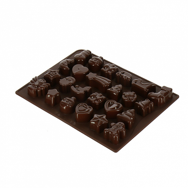 Форма для шоколадных изделий 24 деликатеса Confiserie Dr.Oetker, силикон 000000000001128070