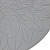 Салфетка сервировочная DE'NASTIA D36см Пионы серый 100%Хлопок M777718 000000000001167332