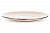 Тарелка сервировочная 27,1см LUCKY Тточки металлическая кайма бежевый керамика 000000000001211235