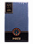 Простыня на резинке 160x200+25см DE'NASTIA синяя трикотажная 100% хлопок 000000000001211326