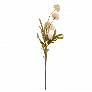 Цветок искусственный Одуванчик 51,5см белый 000000000001218379