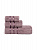 Полотенце махровое 35x70см LUCKY Бордюр сатиновая лента лиловый хлопок 000000000001221601