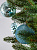 Набор украшений декоративных 12шт голубой пластик (шар с блестками 8см-4шт, шар гладкий 8см-2шт, шар с рисунком 8см-4шт, шишка гладкая 10см-2шт) 000000000001208295