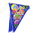 Гирлянда флаги День Рождения Pap Star, 4 м 000000000001142510