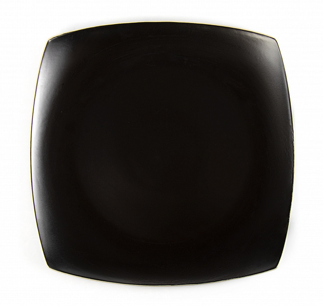 Тарелка десертная 19см NINGBO квадратная черный глазурованная керамика 000000000001213890