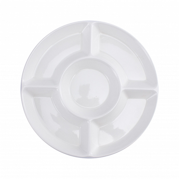 Менажница круглая 25см ОБЩЕПИТ белый керамика POC-O-8982-T105/POC-O-8987-T105 000000000001214395