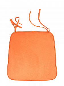 Подушка на стул 40x35x38см DE'NASTIA мемори оранжевый полиэстер 000000000001196016