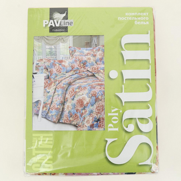 Комплект постельного белья 2-спальный ПАВЛАЙН полисатин полиэстер 000000000001206790