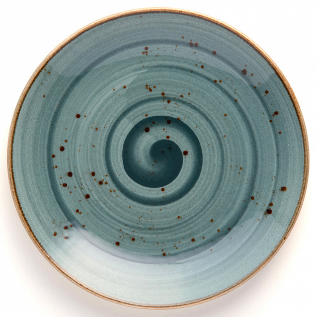 Набор столовой посуды 24 предмета TULU PORSELEN Deniz (тарелки:обеденная 26см-6шт,суповая 21см-6шт,десертная 21см-6шт,салатник 16см-6шт) BLUE фарфор 000000000001210100
