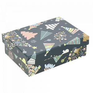 Коробка подарочная 150x110x50мм РУТАУПАК В ожидании праздника прямоугольная 000000000001208352