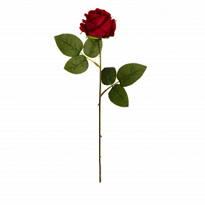 Цветок искусственный Роза 51см красная 000000000001218347